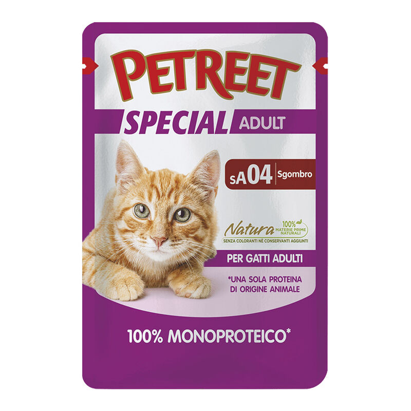 Petreet Cat 100% Monoproteico Sgombro 70 gr