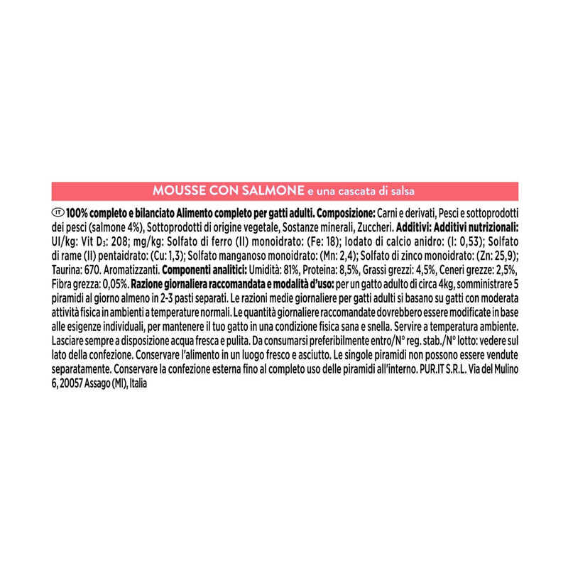Gourmet Revelation Cat Mousse con Salmone 4x57 gr