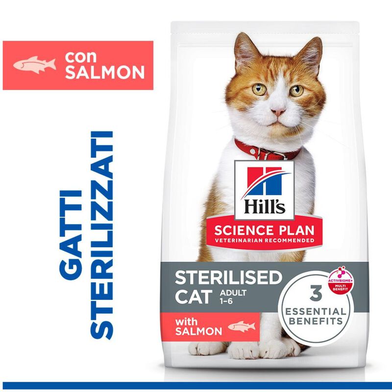 Hill's Science Plan Cat Adult Sterilises Salmone 3 kg