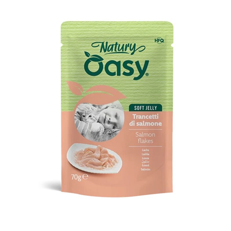 Oasy Natury cat adult Trancetti di Salmone 70 gr
