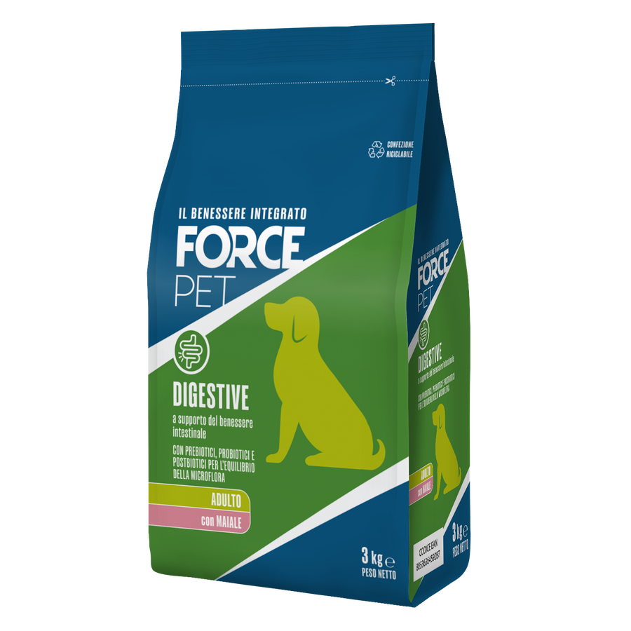 Forcepet Dog Adult Digestive con maiale 3kg