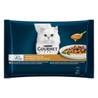 Gourmet Perle Cat Adult Trionfo di Salsa Tonno e Salmone 4x85 gr image number 0