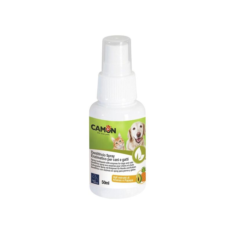 Camon Orme Naturali Dentifricio spray enzimatico per cani e gatti 50 ml