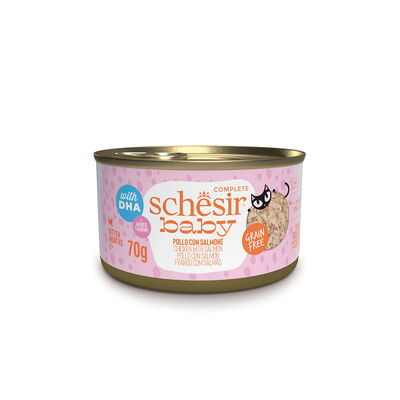 Schesir Kitten Filetti in brodo Pollo con Salmone 70 gr