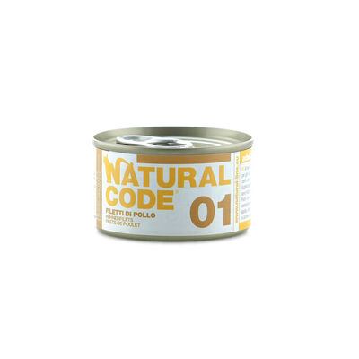 Natural Code Cat Filetti di Pollo lattina 85g