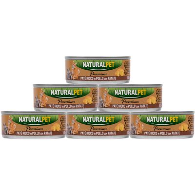 Naturalpet Premium Cat Adult pat&eacute; al pollo con patate 85gr