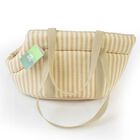 L'Isola dei Tesori Borsa Venere a righe Beige 45x30x28 cm