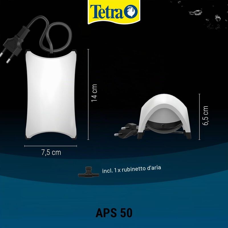 Tetra Aeratore APS Air Pump 50 Bianco