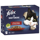 Felix Le Ghiottonerie Cat Selezioni Deliziose con Manzo e Pollo 12x85 gr image number 0