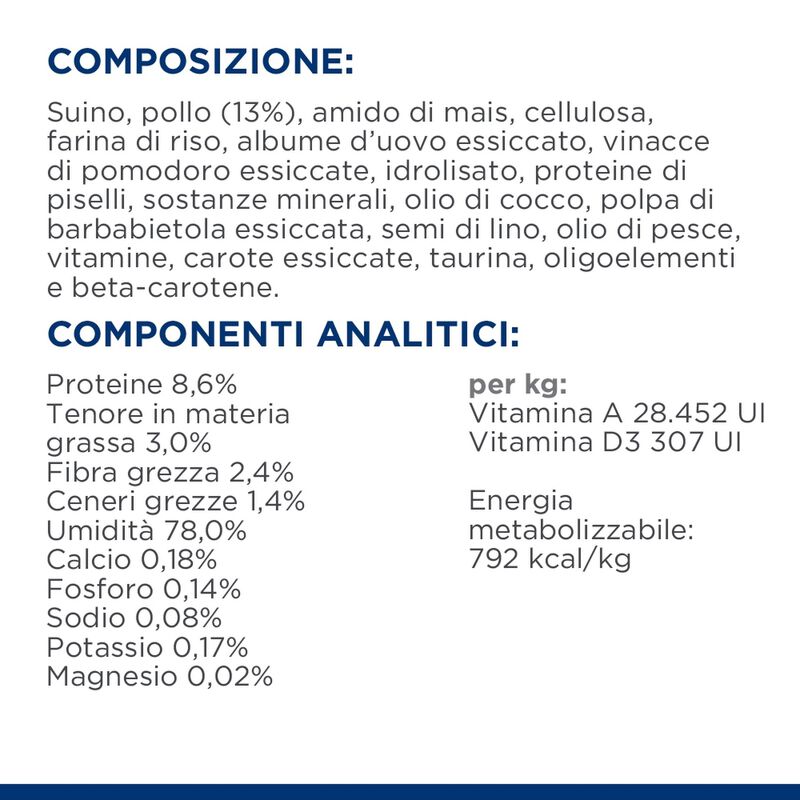 Hill's Prescription Diet Metabolic Alimento Umido per gatti con Pollo 85 gr