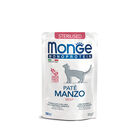 Monge Natural Superpremium Monoprotein Cat Adult Sterilised Paté Manzo 85 gr image number 0