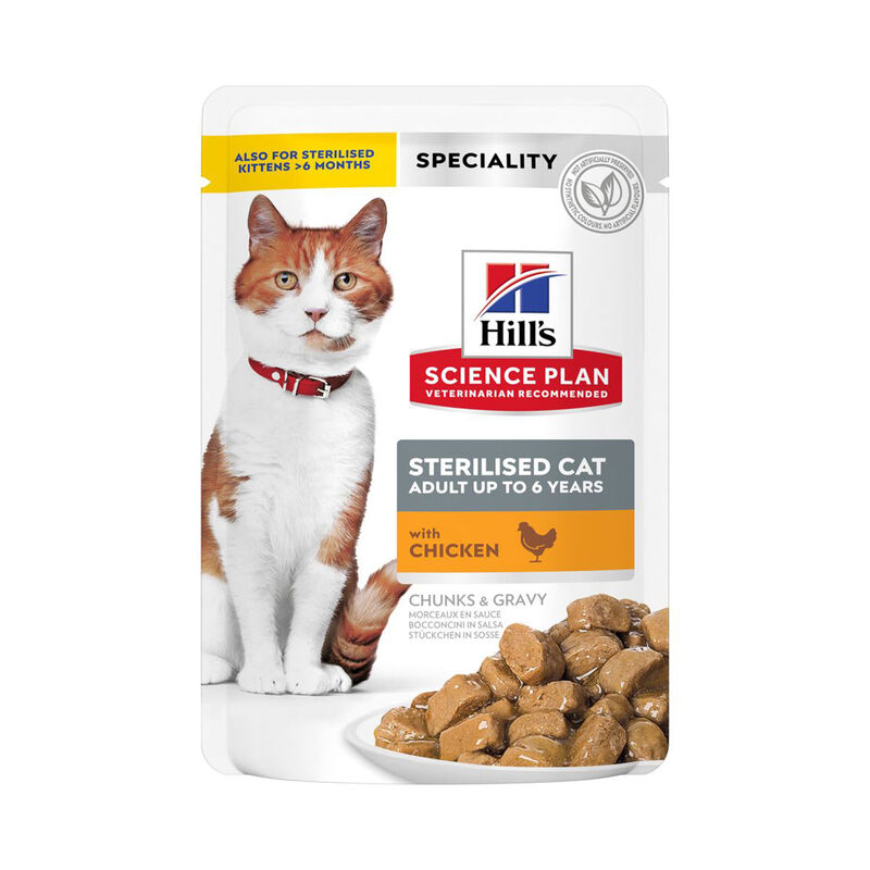 Hill's Science Plan Cat Adult Sterilised con Pollo 85 gr