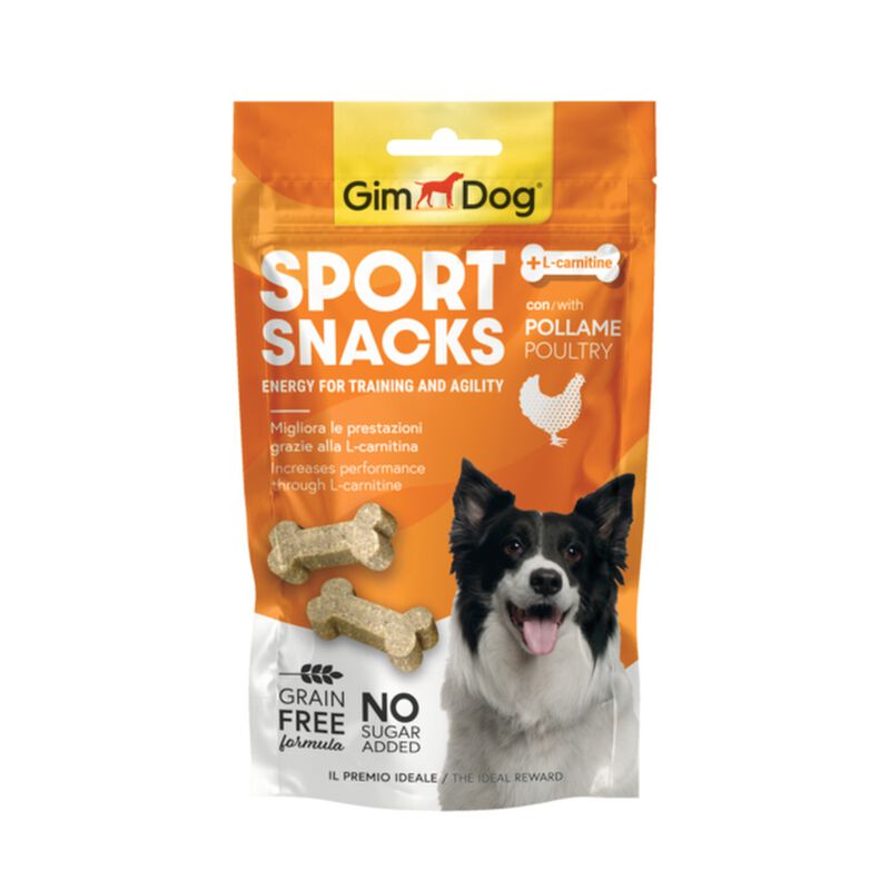 Gimdog Sport Snack per cani con Pollame 60 gr