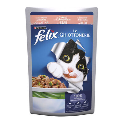 Felix Le Ghiottonerie Cat Adult con Salmone e Zucchine 85 gr