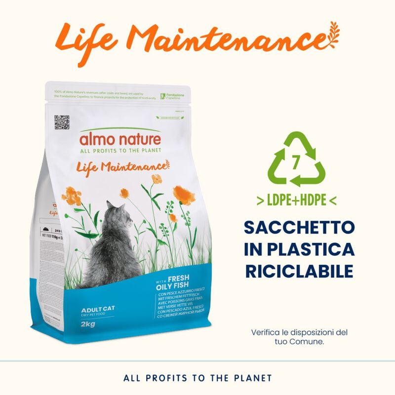 Almo Nature Life Maintenance Cat Adult Pesce Azzurro 2 kg