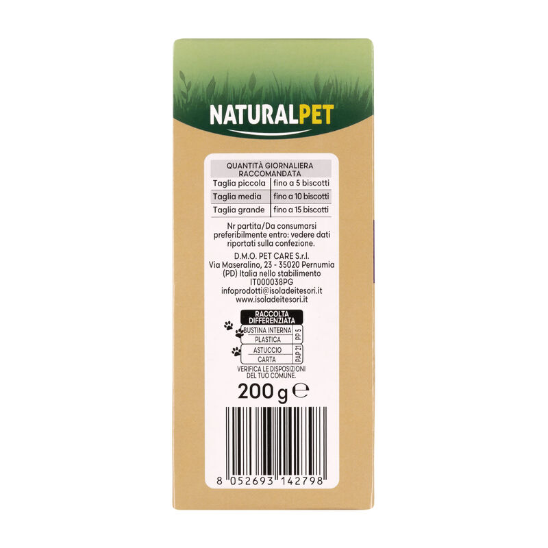 Naturalpet Premium Biscotti con mela e mirtilli 200 gr