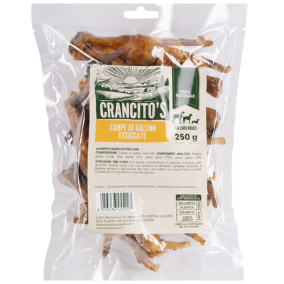 Crancito's Dog Adult Zampe di gallina essiccate 250gr