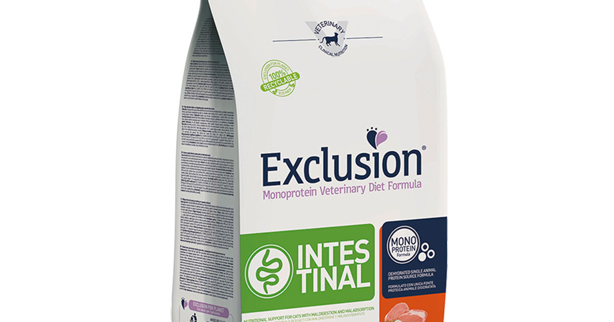 Exclusion Monoprotein Veterinary Diet Cat Intestinal Maiale e Riso 1,5