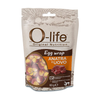 O-life Dog Snack Egg Wrap con Anatra e uovo 80gr