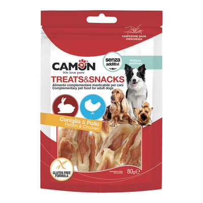 Camon Dog Orecchie di coniglio e pollo 80gr