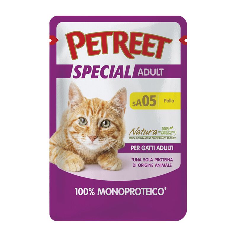 Petreet Cat 100% Monoproteico Pollo 70 gr