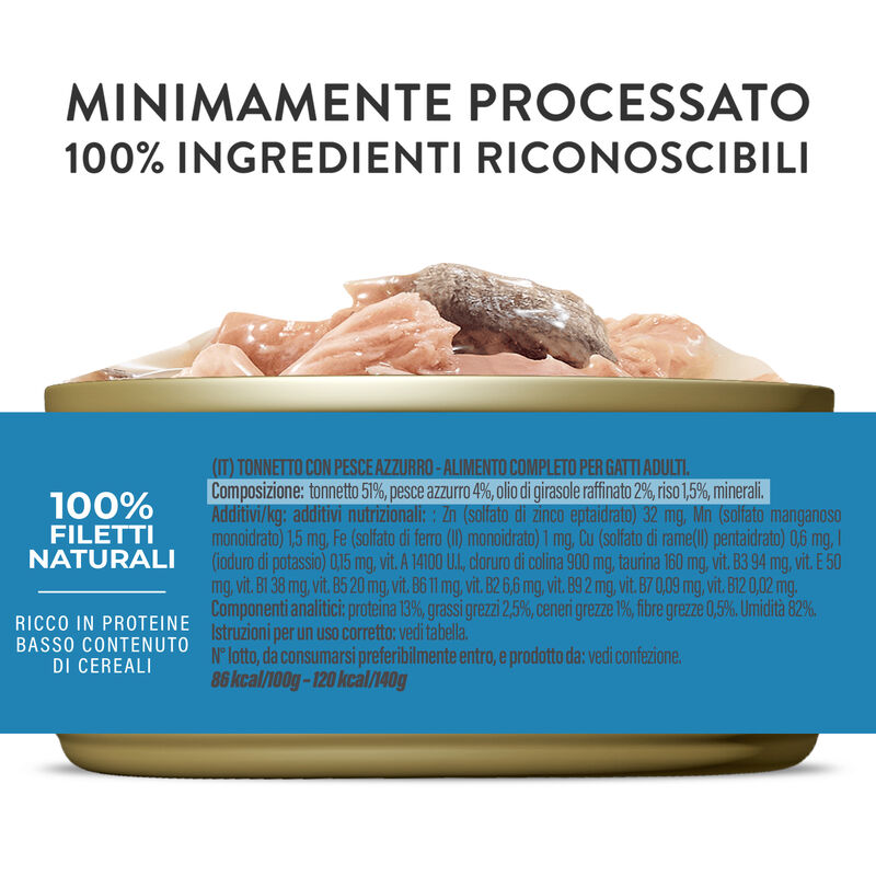 Schesir Cat Jelly Tonnetto con Pesce Azzurro 140g