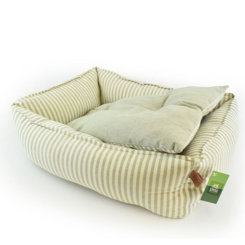 L'Isola dei Tesori Cuccia Relax a Righe Verde 70x85 cm