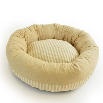 L'Isola dei Tesori Cuccia Ciambella righe Beige diam. 60 cm