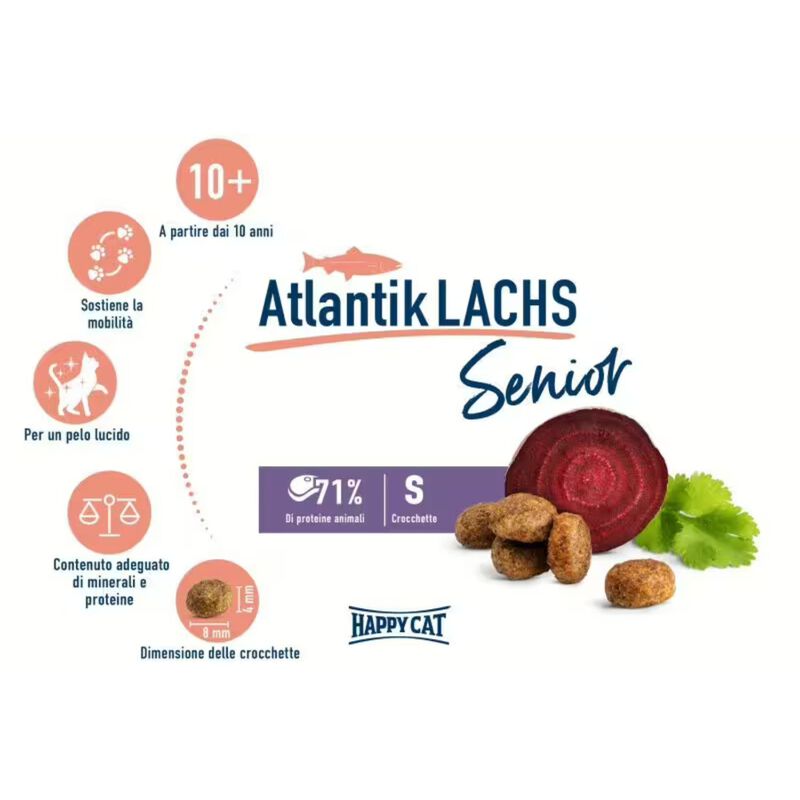 Happy Cat Senior +10 Atlantic Salmon 1,3 kg