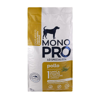 Monopro Dog Adult Medium&Large Grain Free Pollo 12 kg