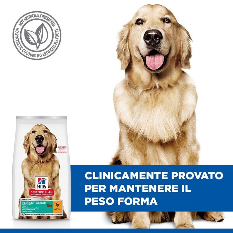 Hill's Science Plan Dog Perfect Weight Large Breed Adult con Pollo 12 kg