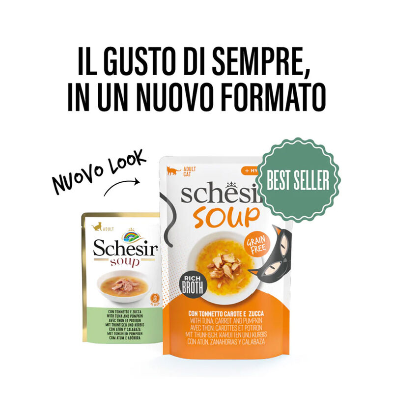 Schesir Soup Cat Tonnetto Carote e Zucca 40g