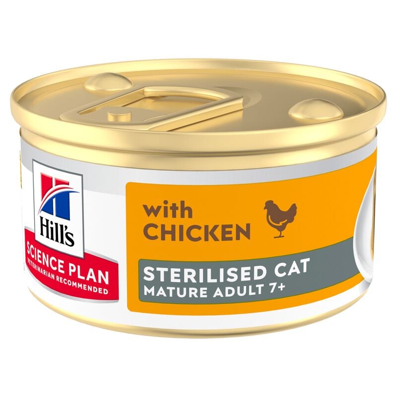 Hill's Science Plan Sterilised Mature Adult Mousse per gatti Pollo 85 gr