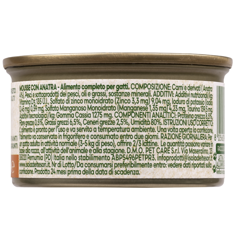 Naturalpet Cat Adult Mousse con Anatra 85 gr