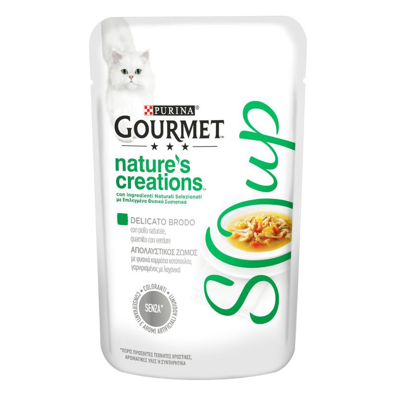 Gourmet Nature's Creation Soup Cat Adult Pollo e Verdure 40 gr