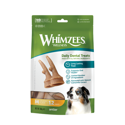 Whimzees Snack per Cani Antler M 12 pz