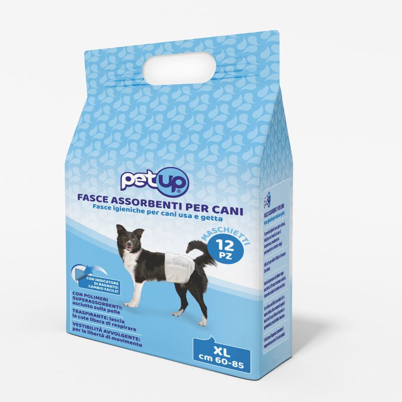 Petup Fasce Assorbenti per cani maschi Taglia XL 12 pz
