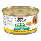 Gourmet Nature's Creation Cat Mousse Cuore di Pollo e carote in salsa 85gr