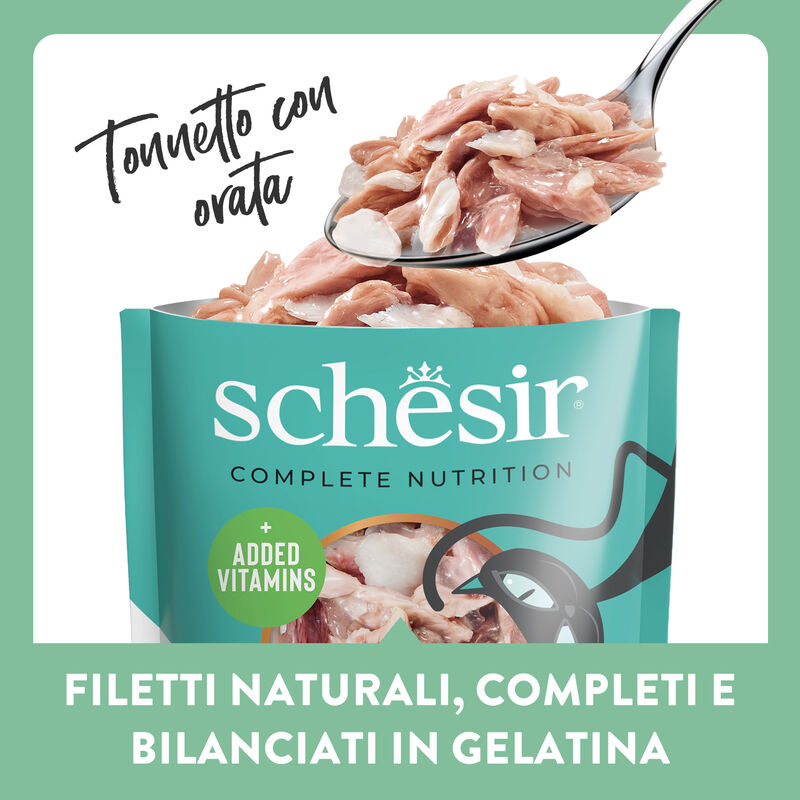 Schesir Cat Tonnetto con Orata 85 gr