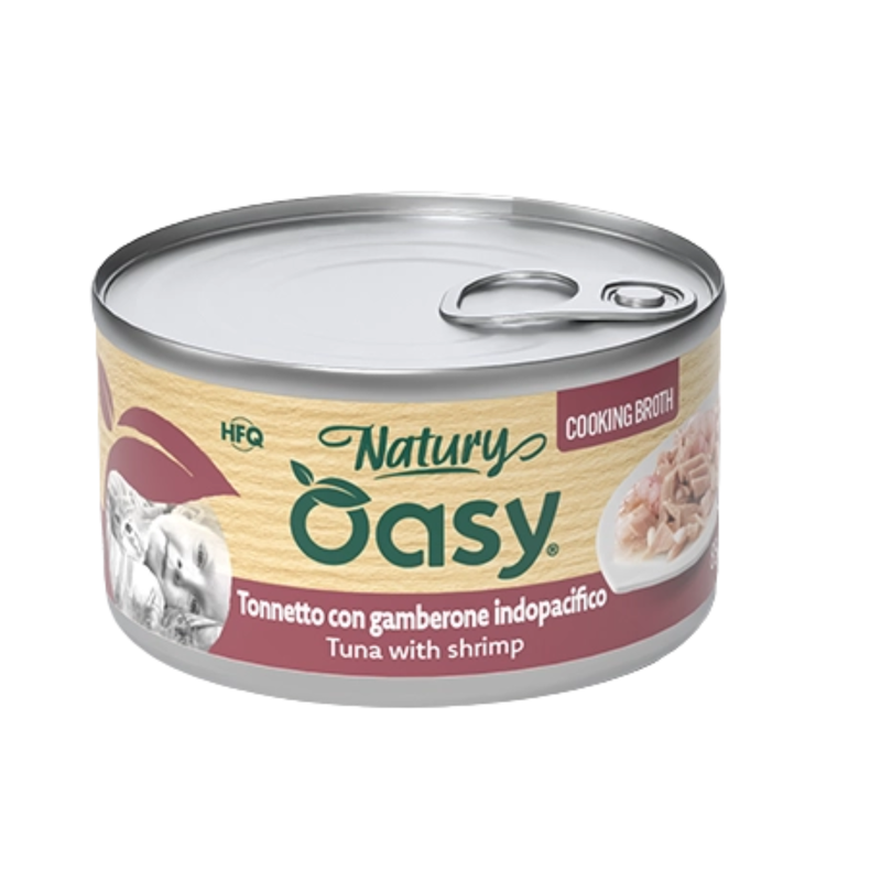 Oasy Natury Cat Adult Tonnetto con gamberone indopacifico 85gr