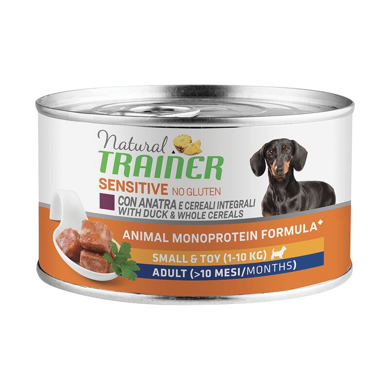 Natural Trainer Dog Sensitive No Gluten Small&Toy Adult con Anatra 150 gr.
