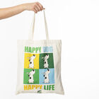 Shopper in tessuto Happy Dog Happy Life