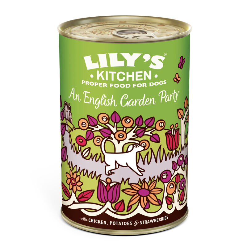 Lily's Kitchen Dog Adult Lamb English Garden Party con Pollo Patate e Fragole 400 gr