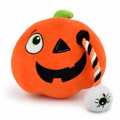 Leo Pet Zucca Halloween in peluche e corda gioco per cani 