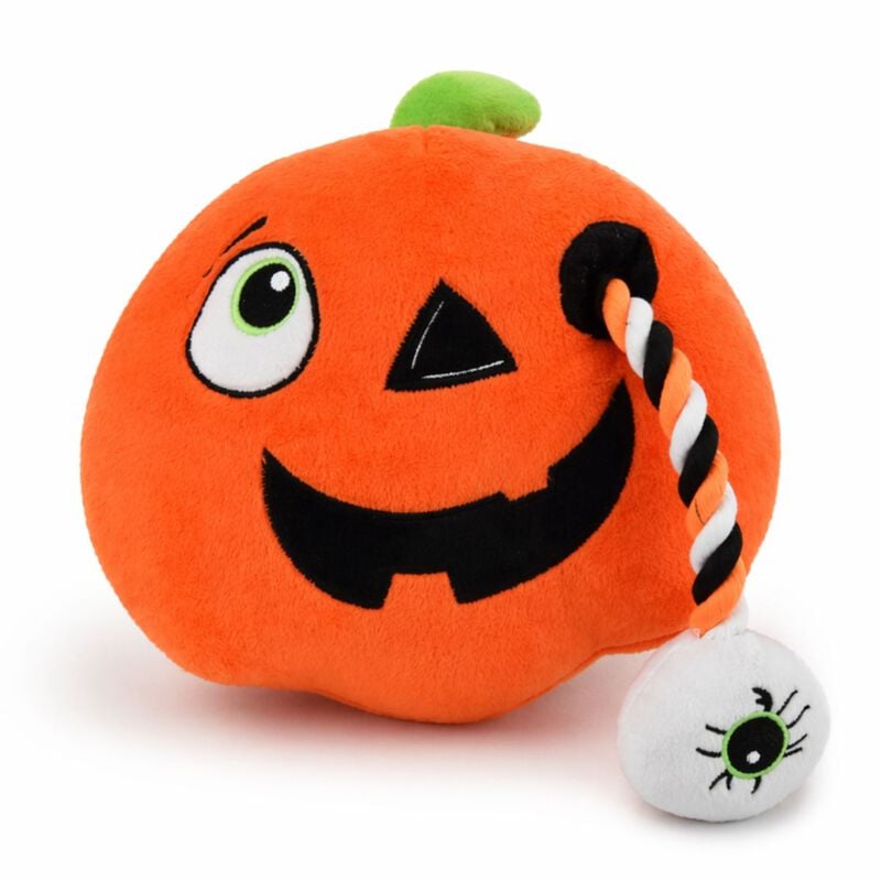 Leo Pet Zucca Halloween in peluche e corda gioco per cani 