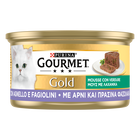 Gourmet Gold Cat Adult Mousse con Agnello e squisiti Fagiolini 85 gr
