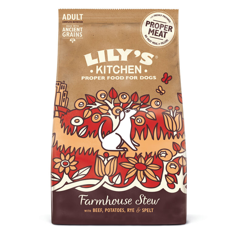 Lily's Kitchen Dog Adult Ancient Grains Beef, Manzo con Patate 1 kg