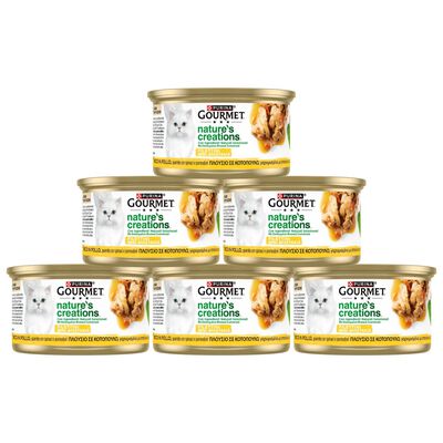 Gourmet Nature's Creations Cat Adult Ricco in Pollo con spinaci e pomodori 85 gr