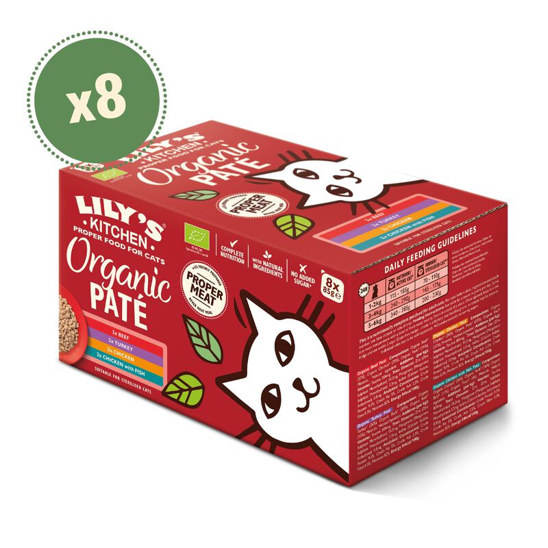 Lily's Kitchen Cat Adult Organic Pat&eacute; 8x85 gr
