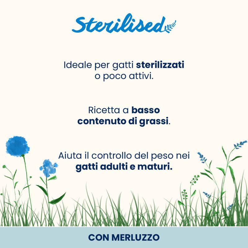 Almo Nature Sterilised Cat Adult con Merluzzo 70 gr